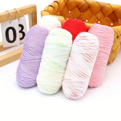 10pcs Crochet Yarn 50g 4 ply Assorted Colors Acrylic Skeins