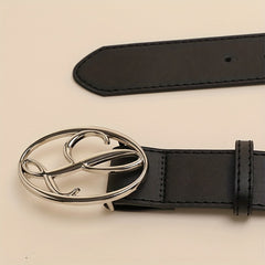 Musical Note Buckle Belt PU Leather Casual Jeans Pants Belts