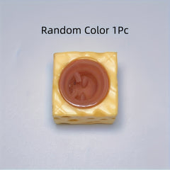 Relax Cheese Mouse Squeeze Toy Fidget Anxiety Fun Light Brown Gray Yellow