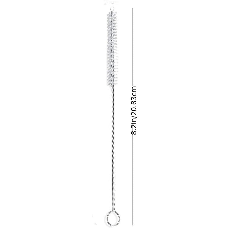 10pcs Straw Brush Nylon Pipe Tube Cleaner 8.2in 20x2.5in