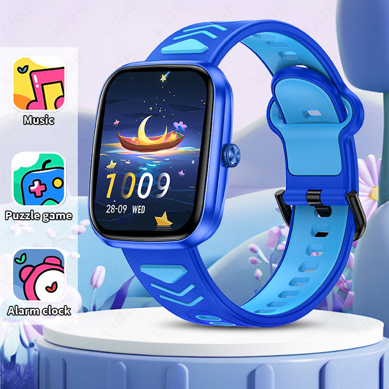 LIGE Kids Smart Watch Touch Screen USB Camera Music