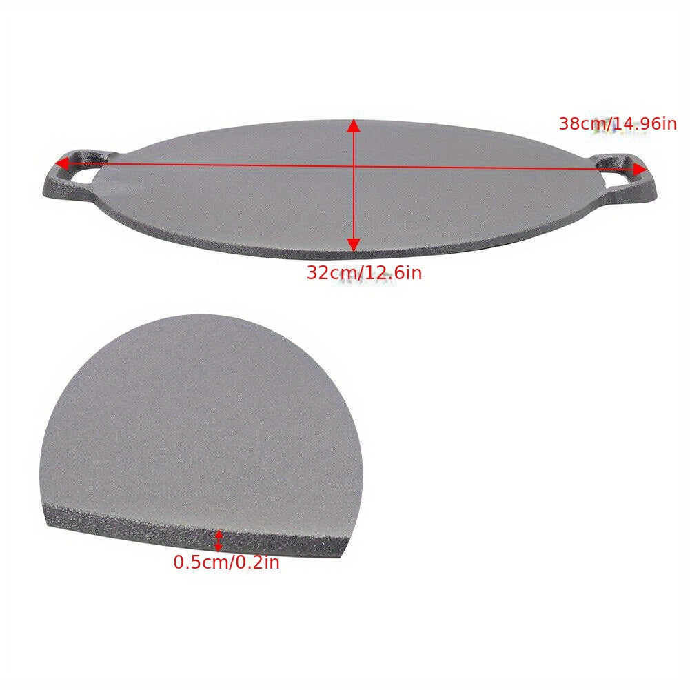 Cast Iron BBQ Grill Plate for Outdoor Camping