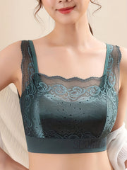 Lace Wireless Push Up Bra Breathable Tank Bra