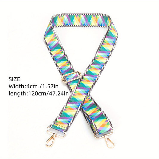 Rainbow Adjustable Shoulder Strap Colorful Replacement Belt For Crossbody Bag