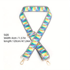 Rainbow Adjustable Shoulder Strap Colorful Replacement Belt For Crossbody Bag