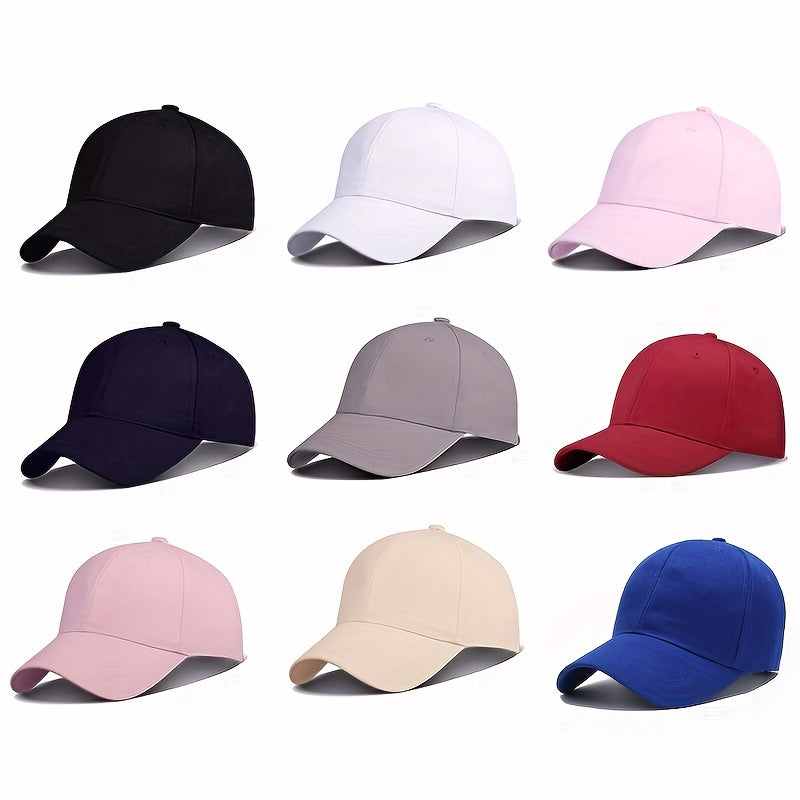 Casual Unisex Baseball Cap Solid Couple Dad Hats Unisex Sun Hats