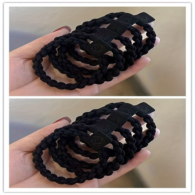 Smiley Face Elastic Head Rope Hair Ties