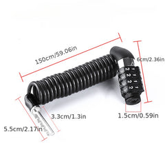 Steel Wire Chain Lock Bike Anti-theft Password Rope Lock