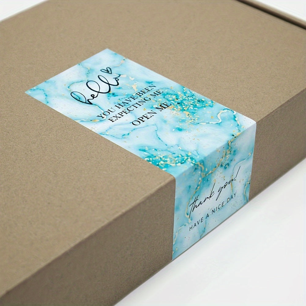 50pcs Thank You Stickers Waterproof Seal Labels Packaging Stickers