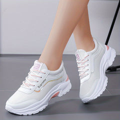 Women's Platform Sports Shoes - Breathable Running & Tennis Sneakers