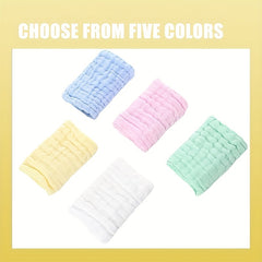5 Soft Baby Towels 30x30cm - Face, Handkerchiefs, Bath, Feeding, Burping Cloths