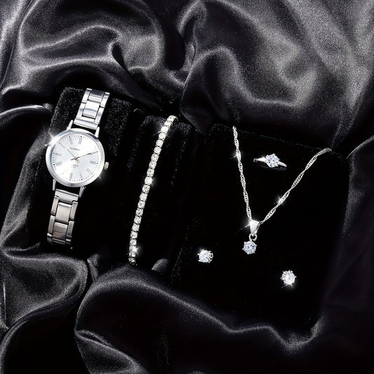 6pcs Beginner Rhinestone Watch Set for Students