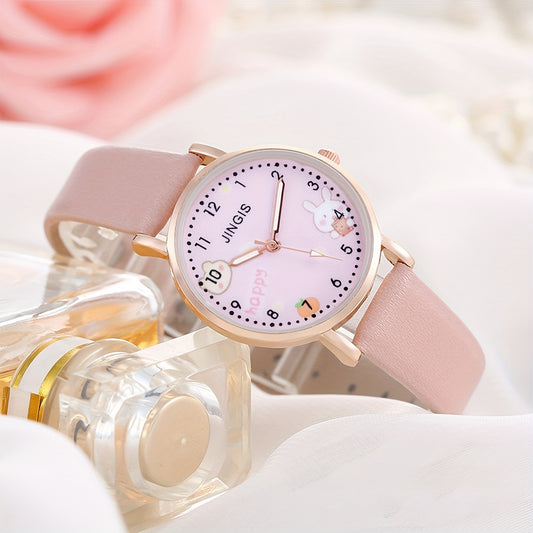 Rabbit Cartoon Quartz Watch for Students