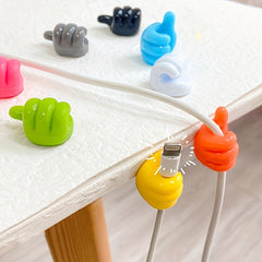 10pcs Big Thumb Wire Organizer Hook Hub Data Cable Storage