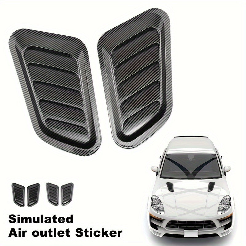 Carbon Fiber Car Air Flow Intake Vent Cover Sticker Decal – CRAZE