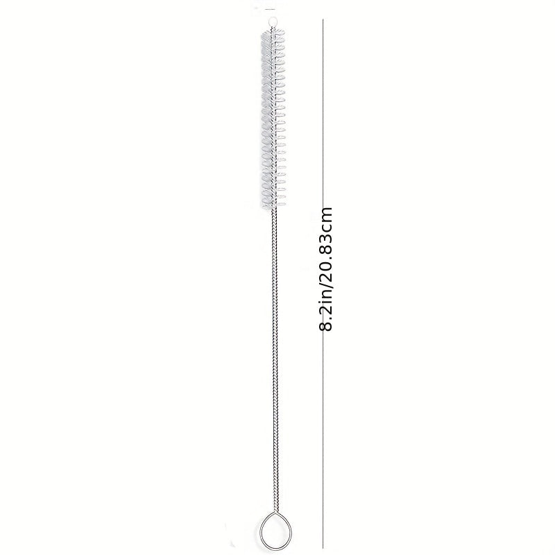 10pcs Straw Brush Nylon Pipe Tube Cleaner 8.2in 20x2.5in