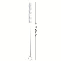 10pcs Straw Brush Nylon Pipe Tube Cleaner 8.2in 20x2.5in