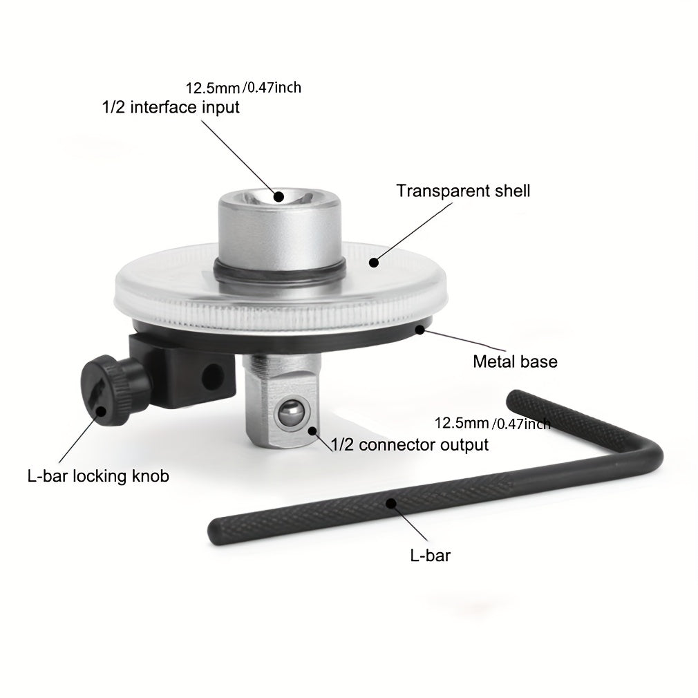 360 Rotary Protractor Angle Measuring Device