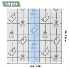 50 Clear Waterproof Adhesive Bandage for Tattoos, Keeps Tattoos Dry