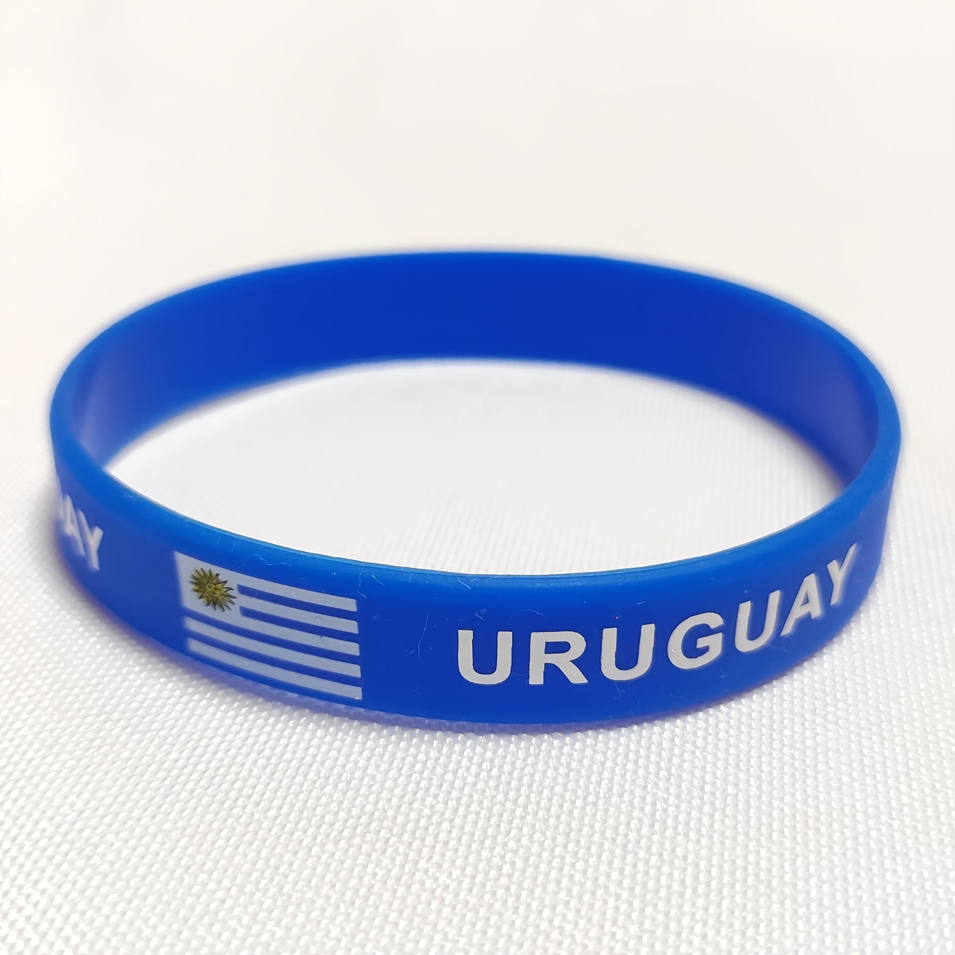 2 pcs National Flags Silicone Wristbands for Sports Friendship Parties