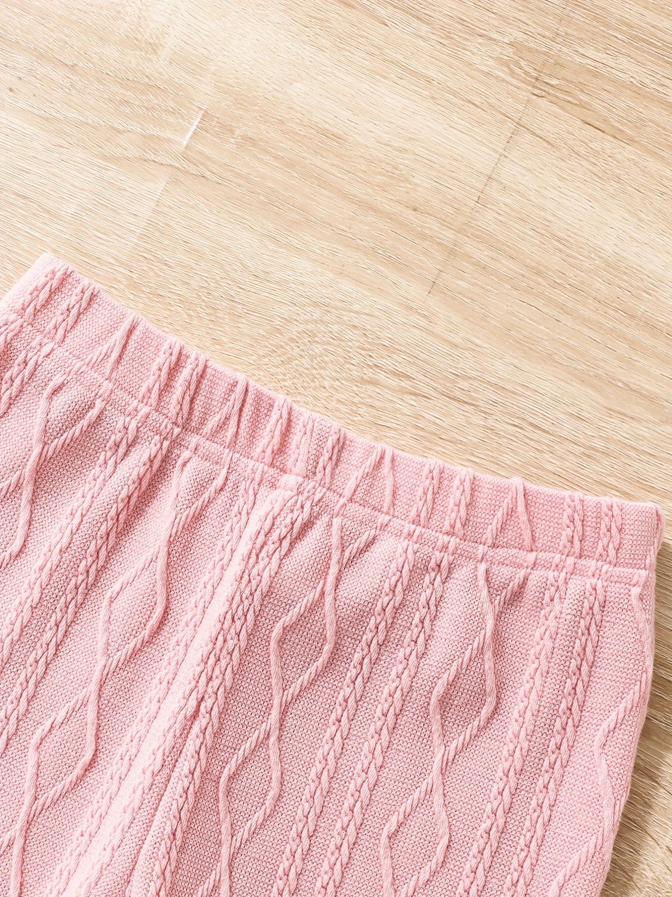 3pc Girls' Argyle Stretchy Legging Pants Set for Spring Fall