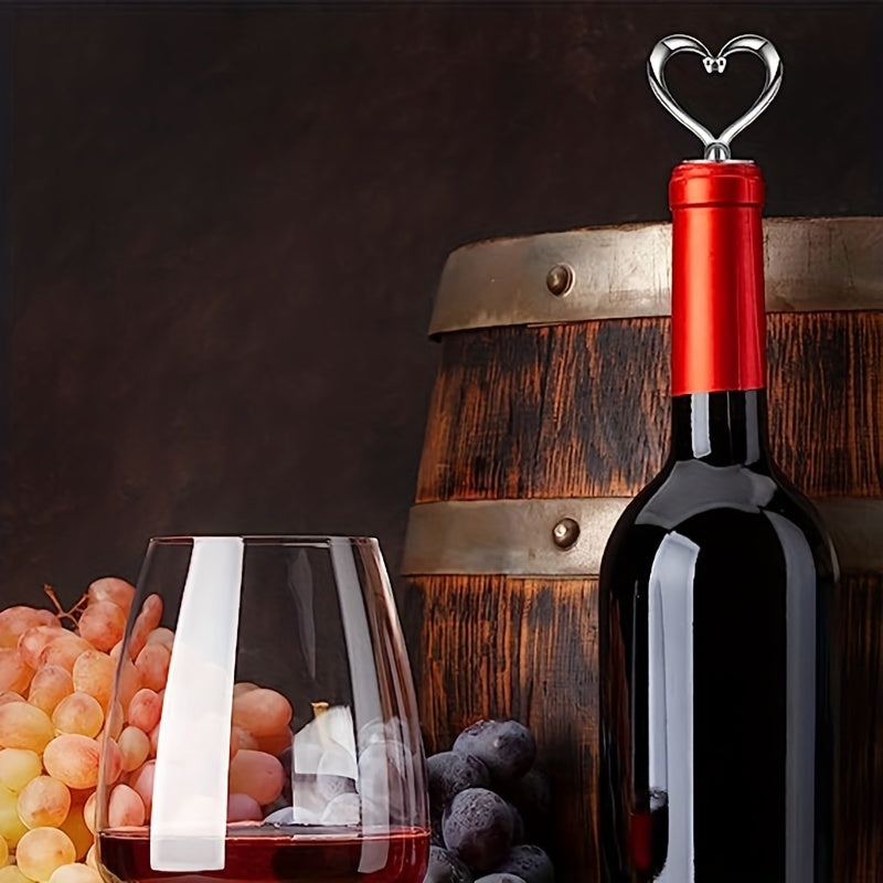 Heart Shape Wine Stoppers Set of 4 Bottle Cover Cap