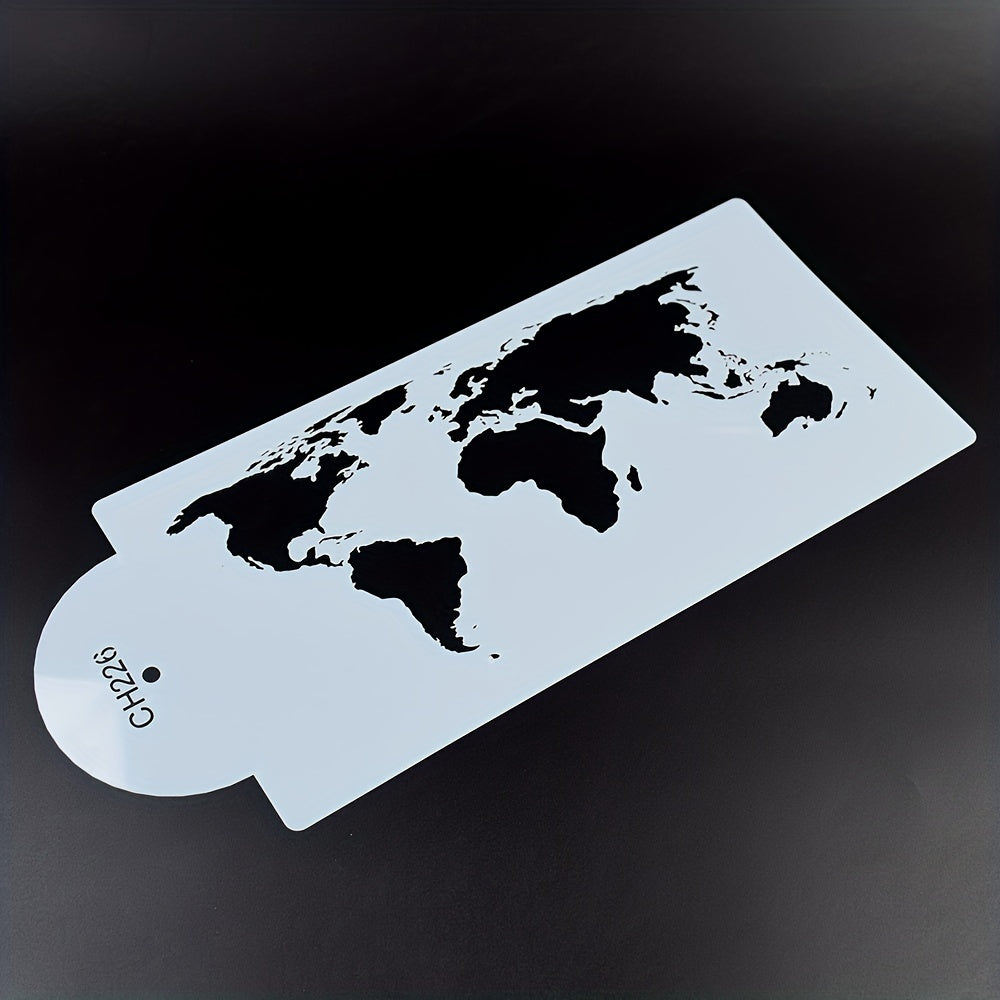 Map Shape Cake Stencil 14 X 35cm Cake Decorating Stencils Mold