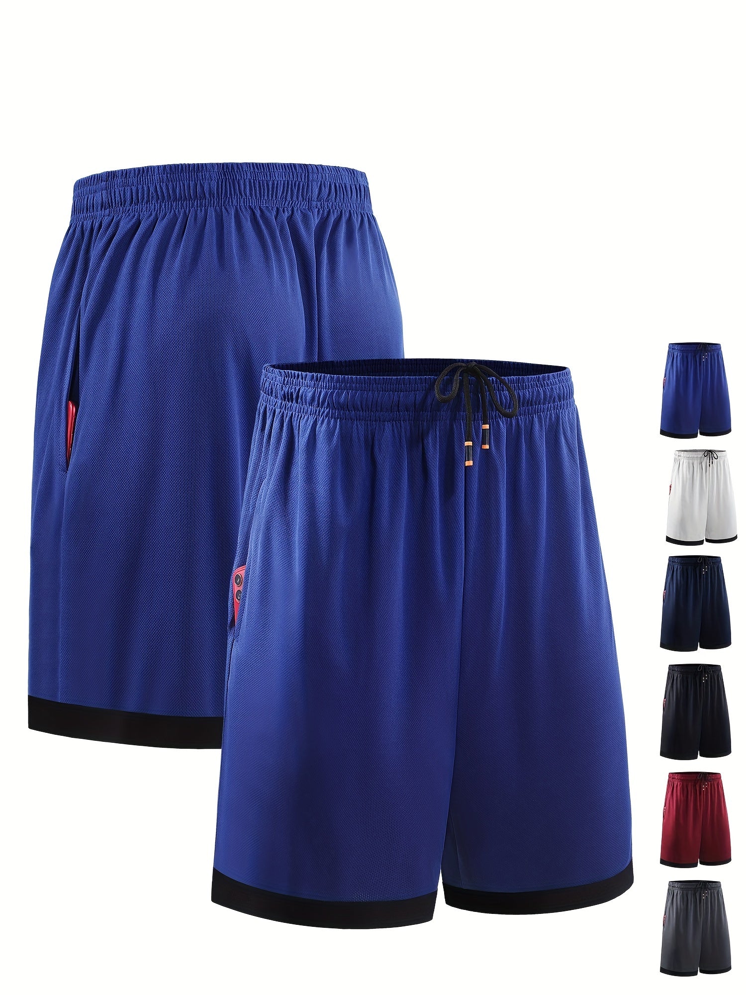 Men's Basketball Shorts Running Marathon Loose Capris Large Casual Mesh
