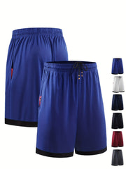 Men's Basketball Shorts Running Marathon Loose Capris Large Casual Mesh