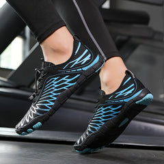 Men's Lightweight Striped Wading Shoes - Non Slip Quick Dry Barefoot Shoes