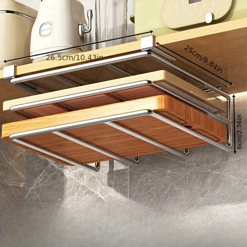 Storage Cabinet Paper Towel Rack Kitchen Punch Cutting Board Rack