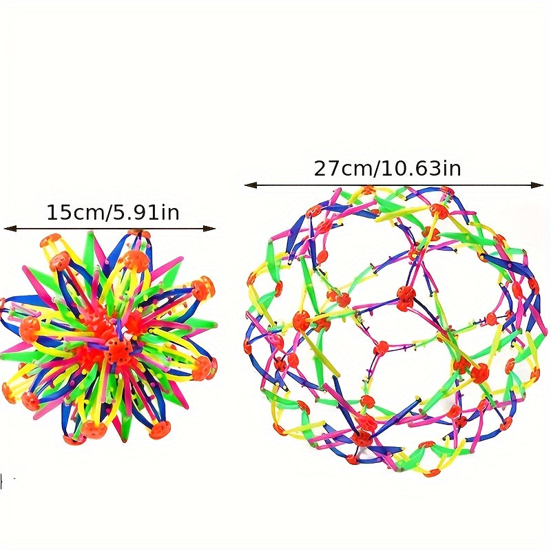 Expandable Ball Sphere Anxiety Relief Sensory Rainbow Yoga ADHD Fidget