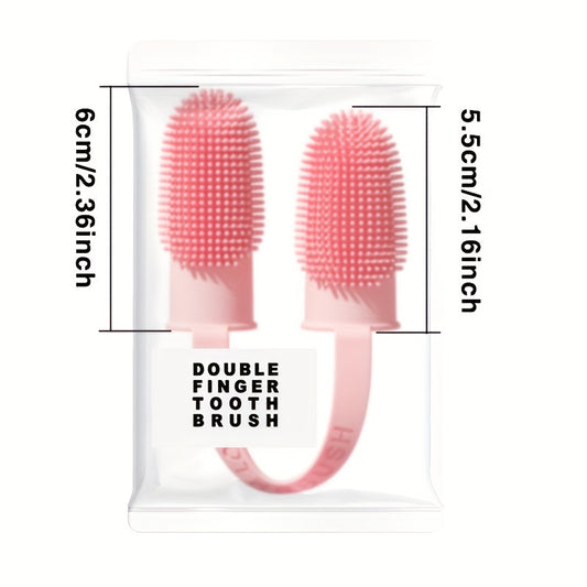 Dog Toothbrush Soft TPR Material Finger Toothbrush Kit