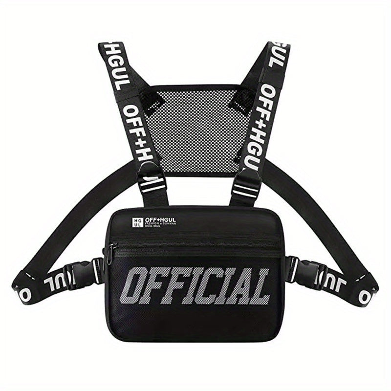 Men's Hip Hop Chest Bag Tactical Chest Rig Vest Bags