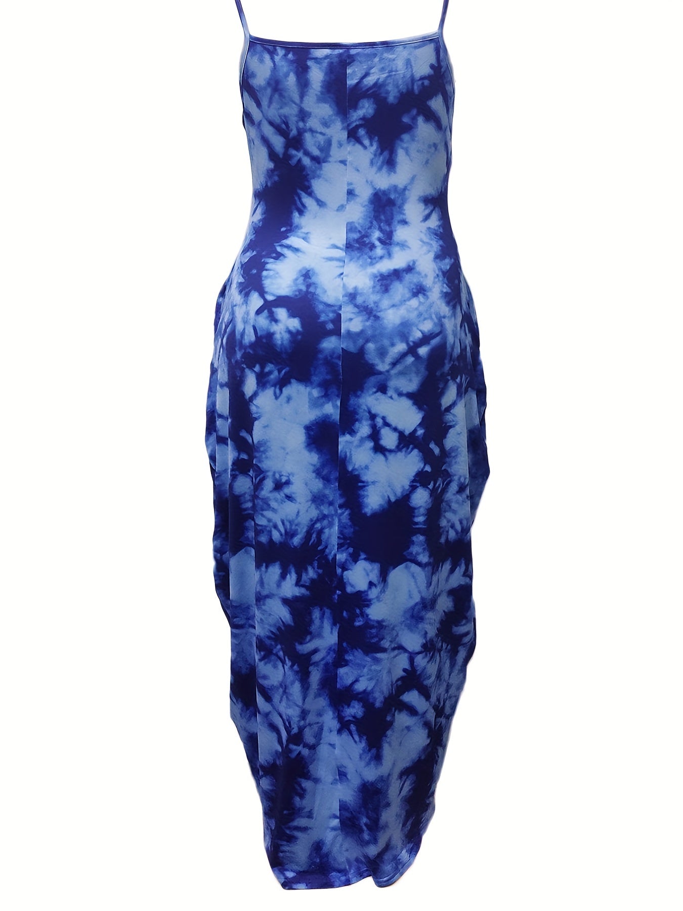  Tie Dye Maxi Cami Dress With Pockets