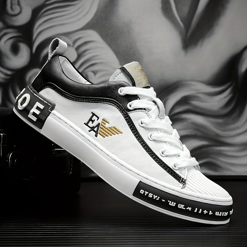 Men's Block Slip On Sneakers, Casual Walking Shoes