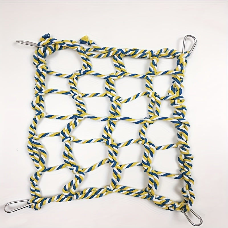 Interactive Rope Net Toy for Small Animals - Birds, Hamsters, Rats