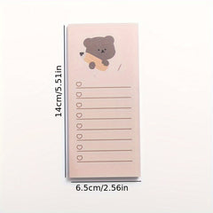 Cookie Bear Tearable Portable Note Book 50 Sheets