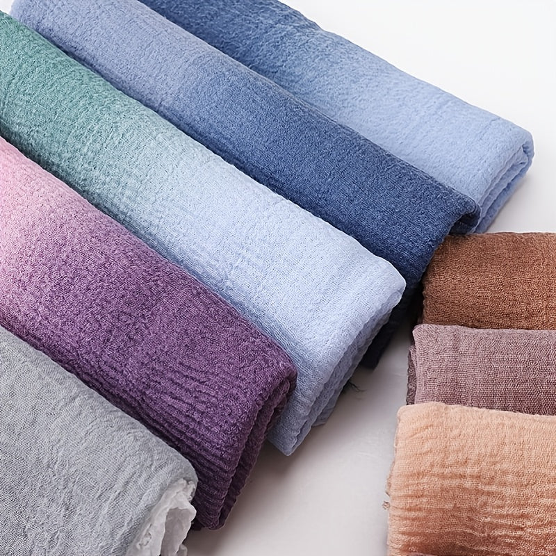 Gradient Linen Turban Scarf for Women