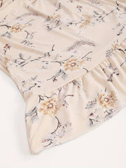 Floral Print NightDress Short Sleeve Ruffle Pajama Dress