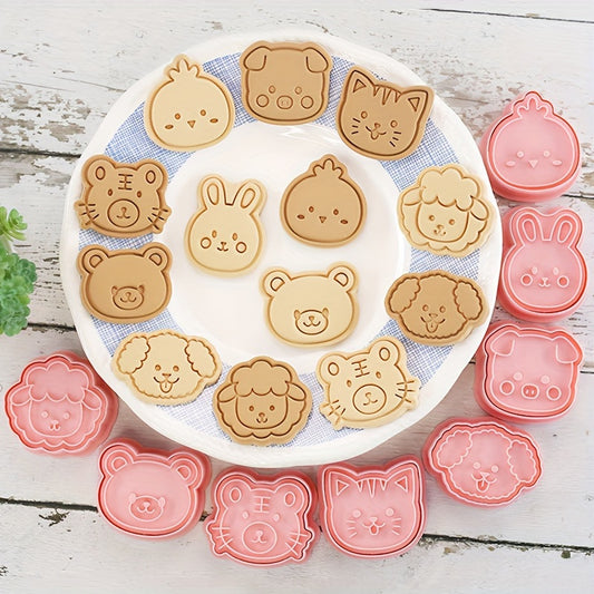 8pcs Mini Dog Mold Cookie Cutters Pastry Baking Accessories