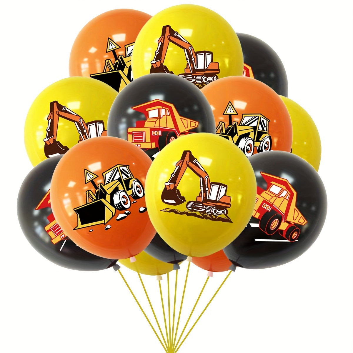 Engineering Vehicle Birthday Party Decorations Set