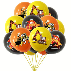 Engineering Vehicle Birthday Party Decorations Set