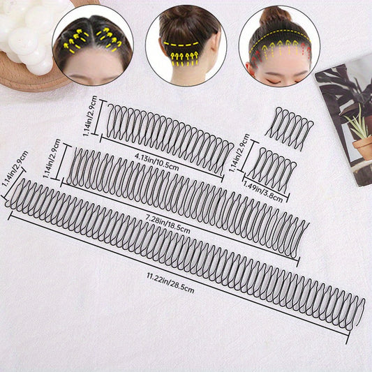 5pcs Retro Hair Side Clip Plastic Hair Fixed Comb Women Hair Clip
