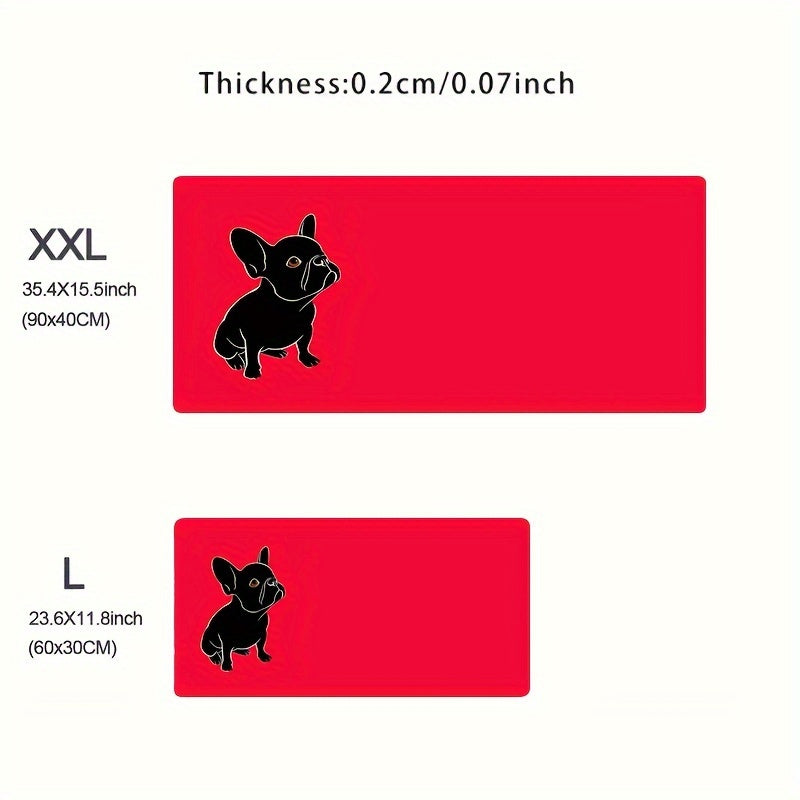 French Bulldog Large Mouse Pad Office Computer Desk Mat