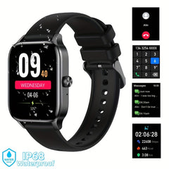 1.85 Sports Fitness Smartwatch Wireless Calling Message Music Control