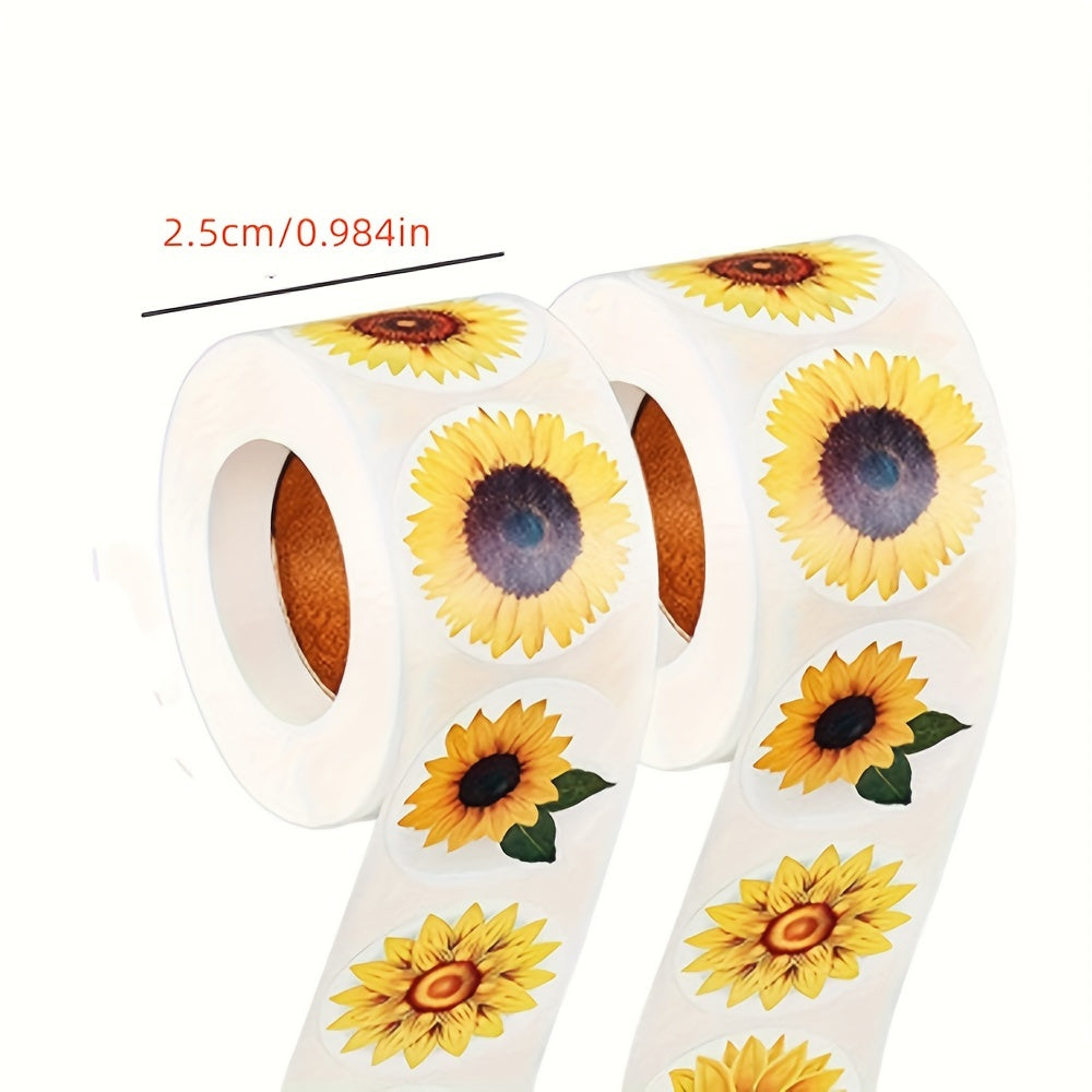 3 Sunflower Stickers 8 Patterns Envelope Candy Biscuit Gift Party Decoration