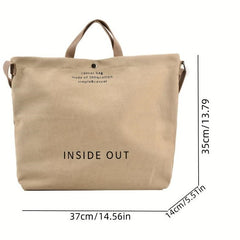Vintage Canvas Shoulder Bag Crossbody Satchel Work Bag