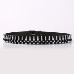 Men's Punk Bullet Belt Rivet Rock Decorative Leather Belt