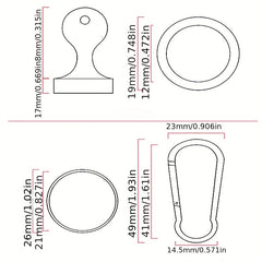 1pc Magnetic Fast Hanging Buckle for Outdoor Fishing